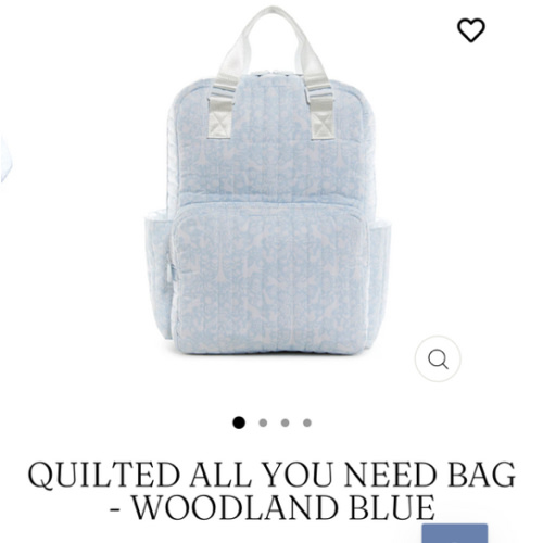Quilted All You Need Bag - Woodland Blue