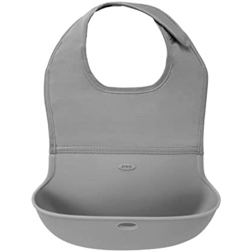 OXO Tot Roll-Up Bib - Gray