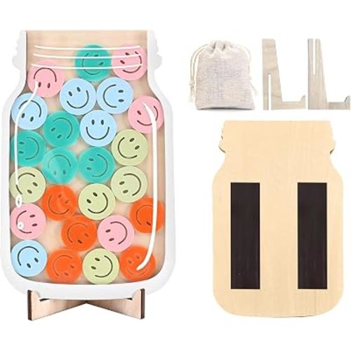 Smiley Face Magnetic Reward Behavior Jar,Incentive Jar for Classroom, Kids Incentive jar,Positive Behavior Reward Classroom Management