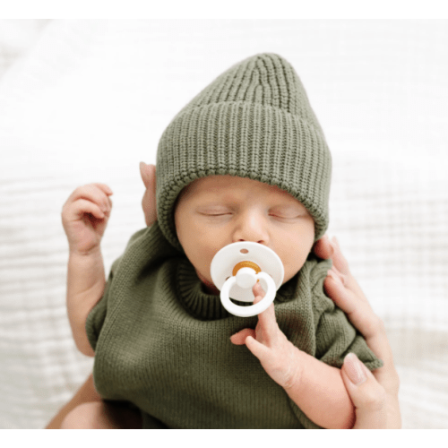 KNIT BEANIE - OLIVE