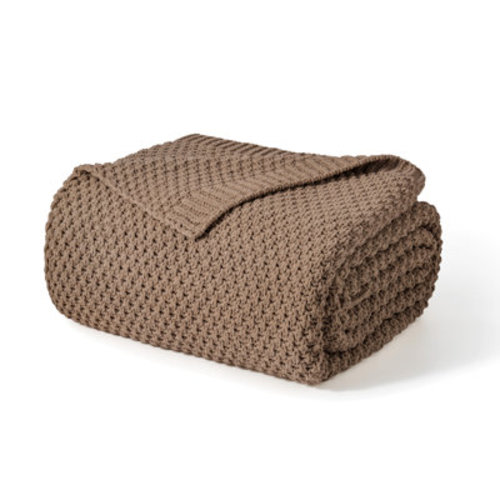 EverGrace Chunky Chenille Knit Throw Blanket & Reviews | Wayfair