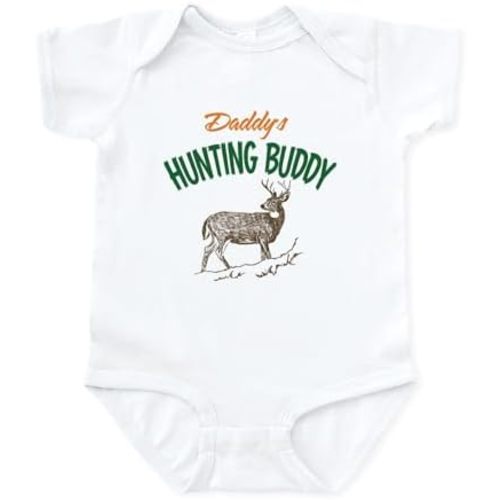 CafePress Daddy's Hunting Buddy Infant Bodysuit Cute Infant Bodysuit Baby Romper