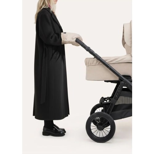 Hand muff for stroller made of genuine lambskin | ANGELCAB