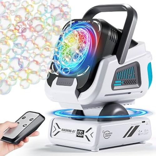Upgraded Bubble Machine Outdoor Toys for Kids & Wedding Party