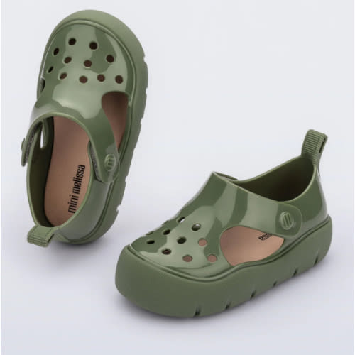 Bowie Sandal in Green for Babies – Mini Melissa Shoes