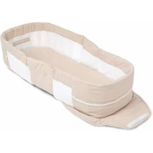 Baby Delight Snuggle Nest Portable Infant Lounger, Unique Patented Design, Organic Oat, GOTS Certified