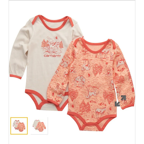 Girls' 2-Piece Long Sleeve Farm Print Bodysuit Set (Baby) | Sale Clothing & Gear | Carhartt