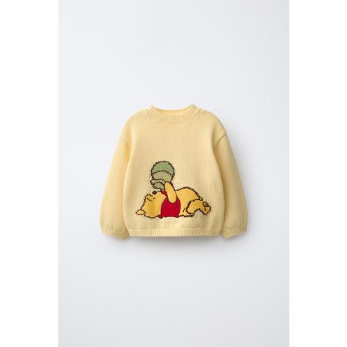 WINNIE THE POOH © DISNEY EMBROIDERED JUMPER - Light yellow | ZARA United States