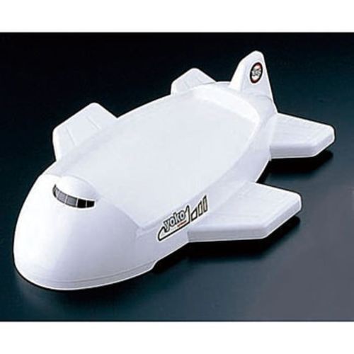 お子様ランチ皿 ジャンボジェット機 変形 白色 子供用食器