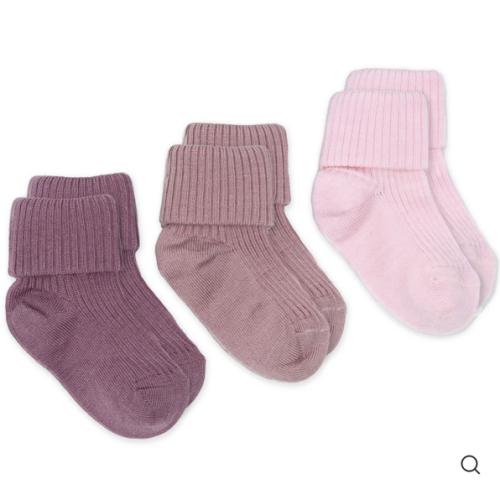 Wool Socks, Baby and Toddler, Pink & Rose
