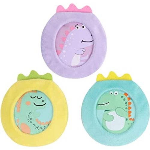 Hilph Kids Ice Packs for Boo Boos, 3 Pack Reusable Gel Hot Cold Packs for Toddlers and Babies, Cute Soft Plush Cover with Hot Cold Compress Pack for Pain Relief, Bump, Bruise, First Aid (Dinosaur)