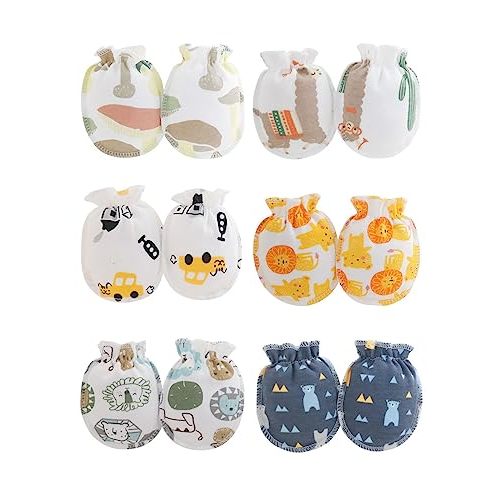 ZURLEFY Cute Baby Mittens Newborn, No Scratch Baby Boy Mittens, Baby Girl Hat Gloves for Toddlers, Infant, Newborn