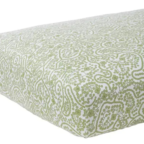 Shelby Green Crib Sheet