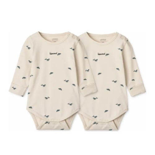 Set of 2 Yanni Whale Bodies Organic Cotton | Ecru