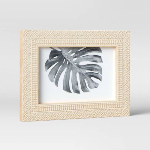 4" X 6" Global Diamond Table Frame Natural/white - Threshold™