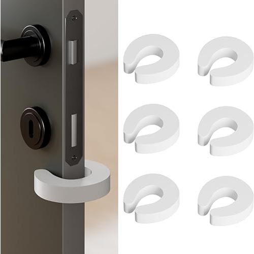 Door Pinch Guard and Door Slam Stopper 6pk. Use Safety Door Guard Made of Soft Foam to Keep Door Open. Serves As a Protector for Kids by Arcleer