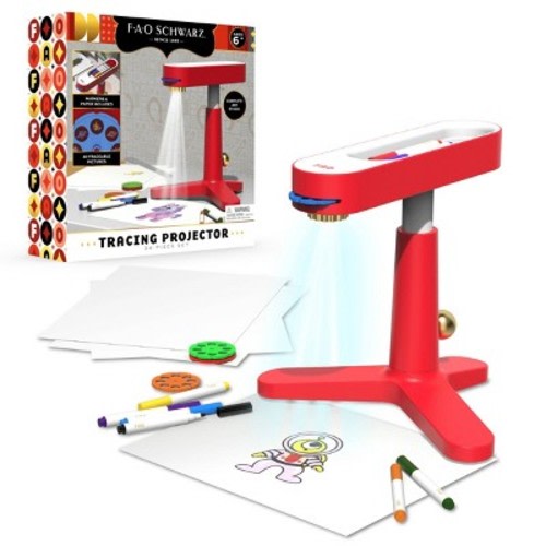 FAO Schwarz Art Tracing Projector 34pc Set