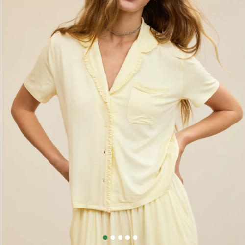 Aerie Real Soft® Ruffle Pajama Shirt