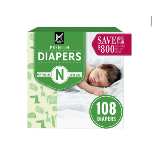 Member's Mark Premium Baby Diapers, Sizes: Newborn - 7 - Sam's Club