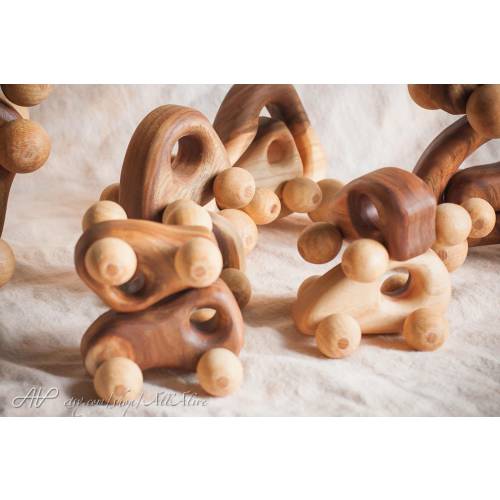 Waldorf wooden Baby Cars - Little Car- wooden toy - Vehicle - Baby Car - Push and Pull toddler toy - First car for your baby