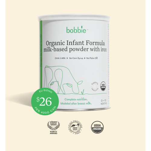 Bobbie Organic Infant Formula Starter Bundle – 2 Cans