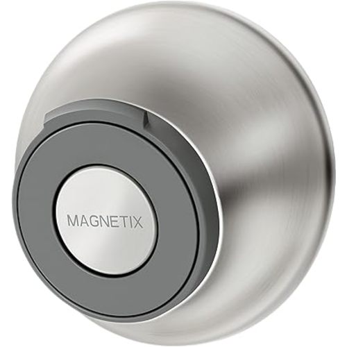 Moen 186117BN Remote Dock for Magnetix Handshowers with Included Wall Bracket or Permanent Waterproof Adhesive Options, Brushed Nickel