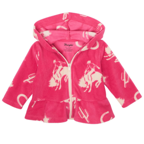 Wrangler Infant Girls' Conversation Print Sherpa Jacket