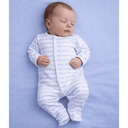 Little Brother Print Footie – Magnolia Baby
