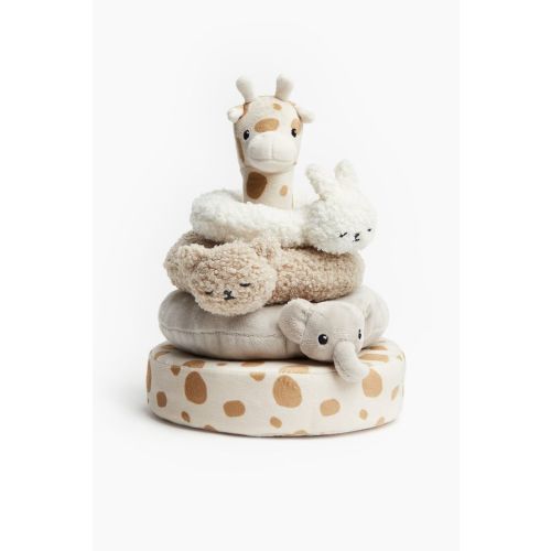 Soft Stacking Toy - Light beige/animals - Home All | H&M US