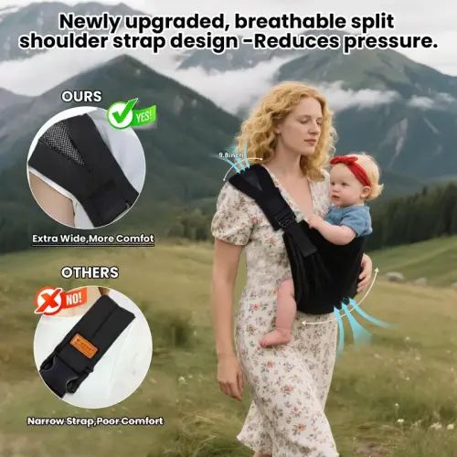 Baby Sling Carrier Adjustable Baby Sling 2025 Upgraded Toddler - TikTok Shop