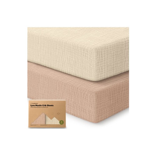 2-Pack Lyra Muslin Crib Sheets