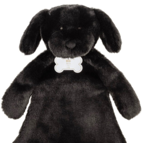 Black Lab Plush Woobie | Cuddly Companion for Comfort | Mud Pie