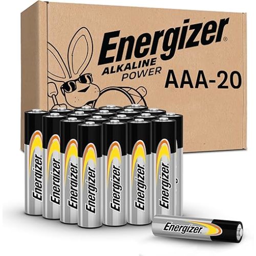 Energizer Alkaline Power AAA Batteries (20 Pack), Long-Lasting Triple A Batteries
