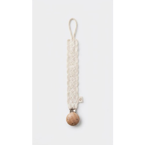 Lace Pacifier Holder (Cream)