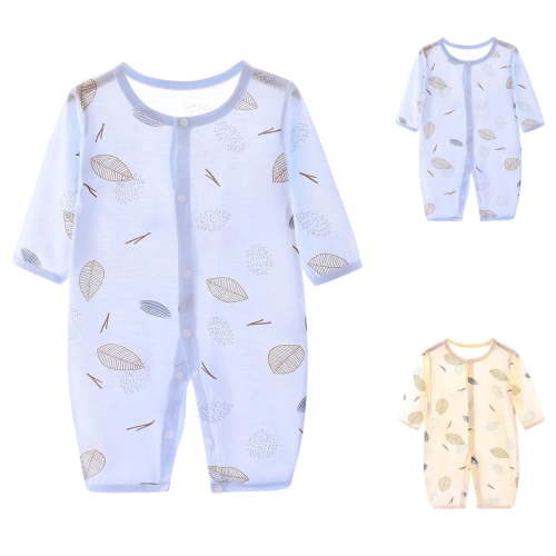 Summer Savings Clearance 2025 Bovxnpu Baby Girl Bodysuit, Infant Baby Cotton Bodysuits, Children's Comfortable Jumpsuit Baby's Summer Long Sleeved Breathable Bag Fart Jacket 0 Month