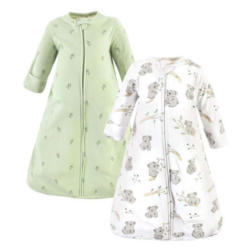Hudson Baby Cotton Long-Sleeve Wearable Sleeping Bag, Sack, Blanket, Cuddly Koala Long Sleeve, 0-3 Months