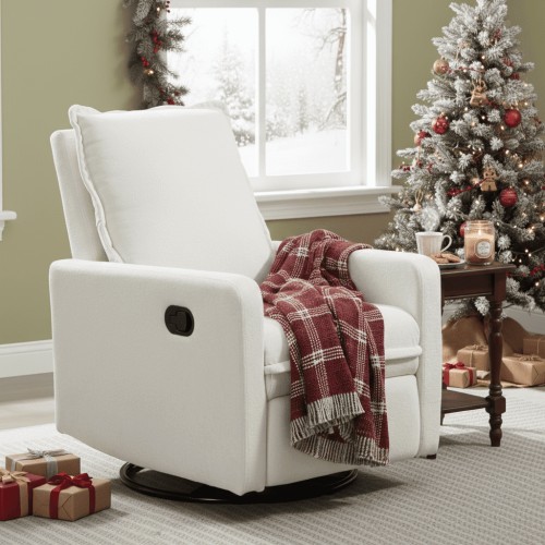 Power Lift Recliner Chair with Heat Therapy, Massage Function, and Large Side Pocket, Beige Brown