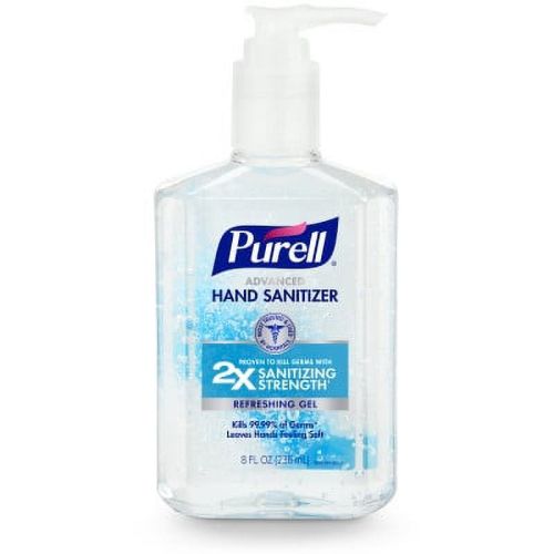 Purell Advanced Hand Sanitizer Refreshing Gel, 8 oz Pump Bottle (Adult)