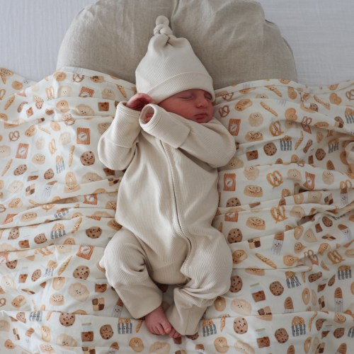 Cotton Growsuit - Vanilla Bean