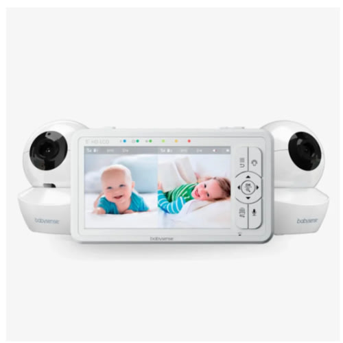 Babysense HD S2: Video Baby Monitor with 2 Cameras, Non Wifi, Split Sc