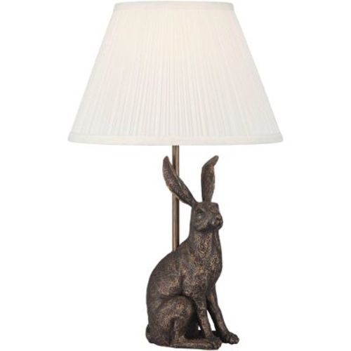 360 Lighting Elior Rabbit 17 1/2" High Bronze and White Accent Table Lamp