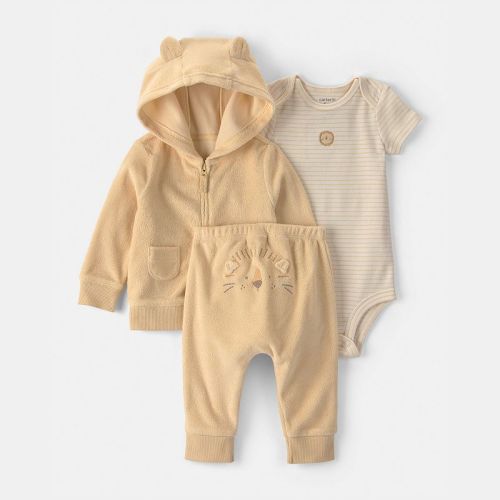 Baby Carter's 3-Piece Terry Hoodie, Bodysuit & Pants Set