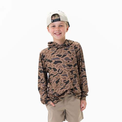 Youth Gauge Camo Performance Hoodie | BURLEBO