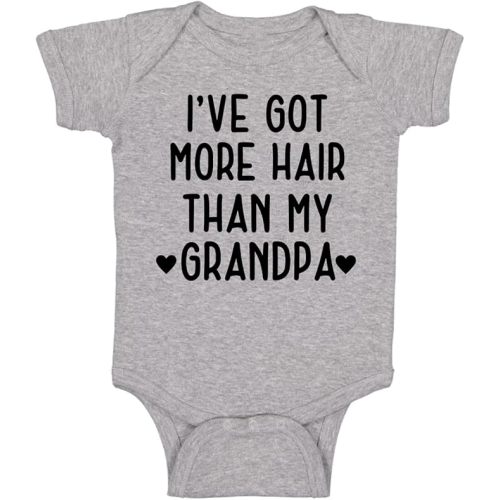 Belle Homie I've Got More Hair Than My Grandpa - Funny Baby Essentials Bodysuit - Cute Baby Girl Clothes