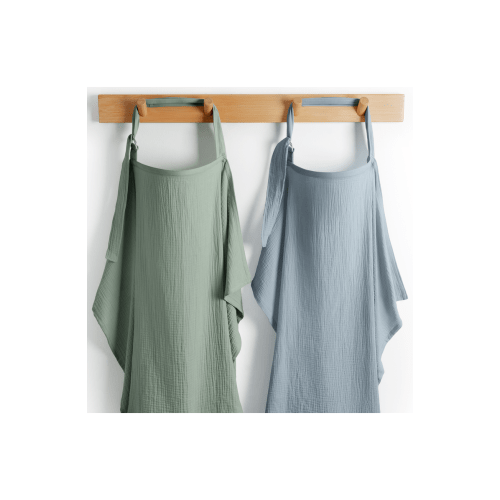 Muslin Nursing Cover, 100% Cotton - 2 Pack