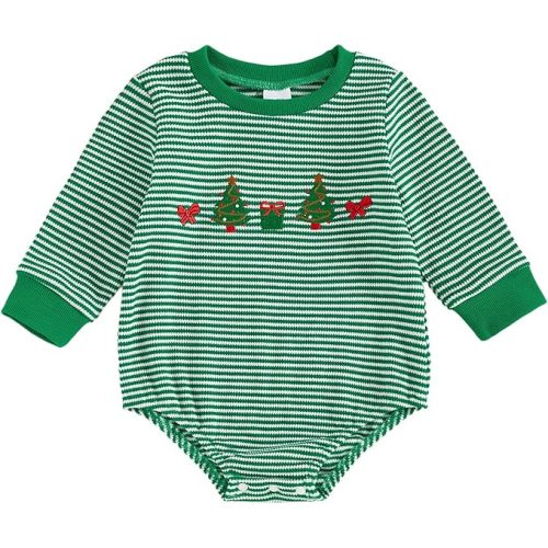 Baby Christmas Clothes Baby Boy Girl Sweatshirt Romper Santa Baby Romper Tops Fall Winter Outfits