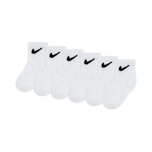 Baby and Toddler Boys' and Baby Girls' Swoosh Ankle Socks, 6-Pack