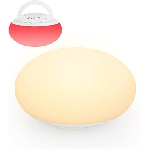 Egg Light for Nursery, Baby Night Light with 1/3/6 H Timer, Soft BPA-Free Silicone Nightlight with Colors Changing, Dimmable Night Lamp for Kids, Eye Caring Red Light, Warm Light for Breastfeeding