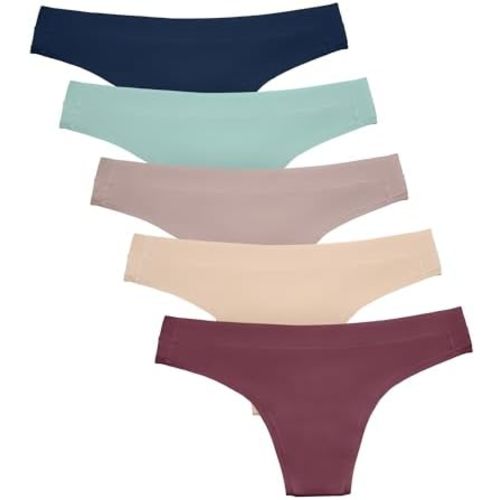 Kindred Bravely Postpartum Thong Panty, Comfortable Sustainable Maternity Underwear, 5 Pack