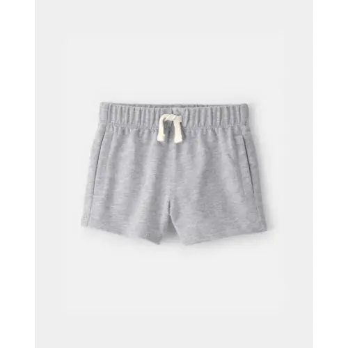 Baby Boy French Terry Shorts - Heather Grey | Carter's